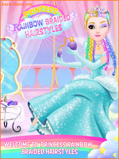 Rainbow Braided Hair Salon-Hairstyle By Number screenshot