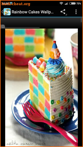 Rainbow Cakes Food Wallpapers screenshot