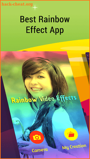 Rainbow Camera Effect Video Maker screenshot