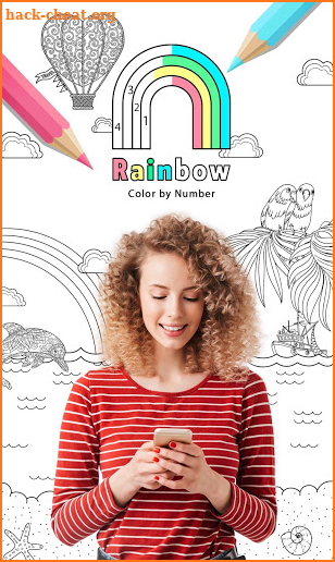 Rainbow Color by Number screenshot