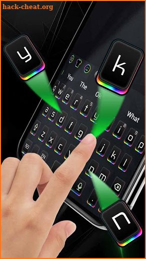 Rainbow Color Light Keyboard Theme screenshot
