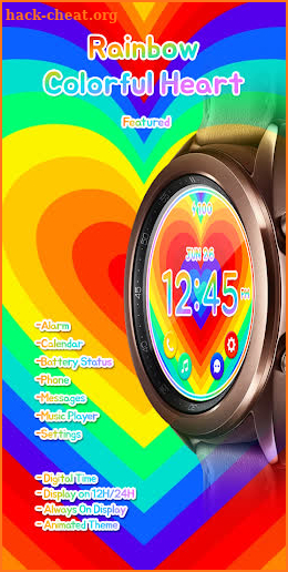 Rainbow Colorful_Watchface screenshot