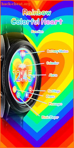 Rainbow Colorful_Watchface screenshot