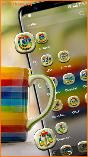 Rainbow Cup Launcher Theme screenshot