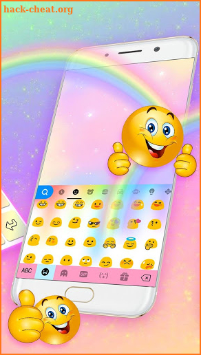 Rainbow Drops Keyboard Theme screenshot