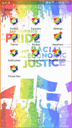 Rainbow flag 2 for Handcent Next SMS screenshot