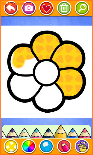 Rainbow Flower Coloring and Drawing for kids screenshot