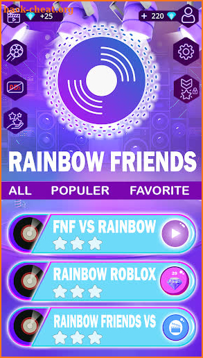Rainbow Friends FnF Tiles Hop screenshot