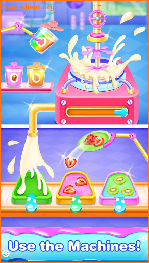 Rainbow Frozen Popsicles Maker-Ice Cream Games screenshot