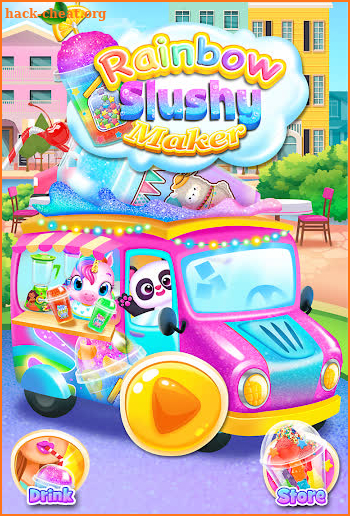Rainbow Frozen Slushy Truck: Ice Candy Slush Maker screenshot