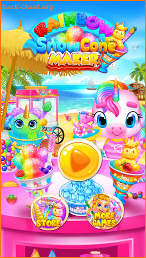 Rainbow Frozen Snowcone Maker - Glitter Desserts screenshot