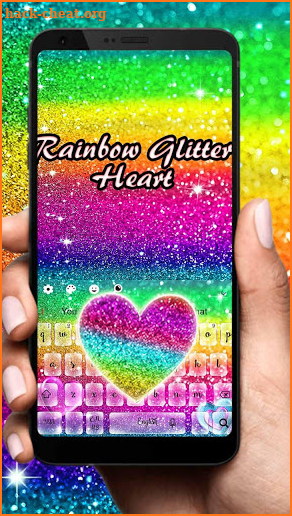 Rainbow Glitter Keyboard screenshot