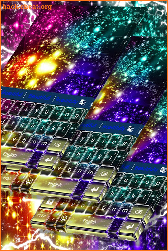 Rainbow Glitter Keyboard For Huawei screenshot