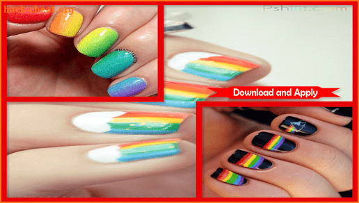 Rainbow Glitter Nail Polish Tutorial screenshot