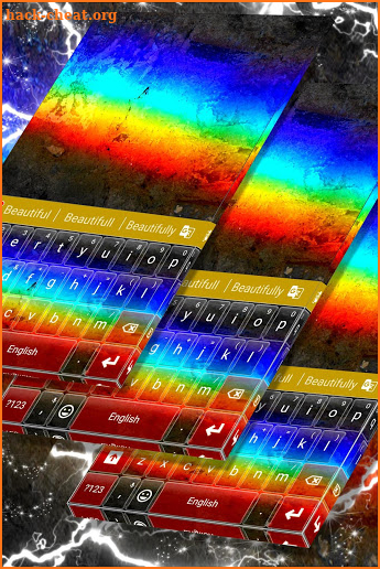 Rainbow Glow Free for Keyboard screenshot