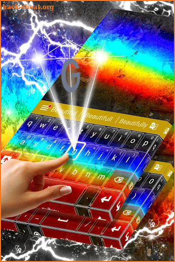 Rainbow Glow Free for Keyboard screenshot