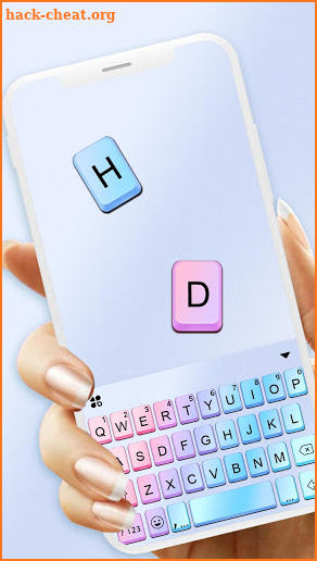 Rainbow Gradient Keyboard Background screenshot