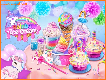 Rainbow Ice Cream - Unicorn Party Food Maker screenshot