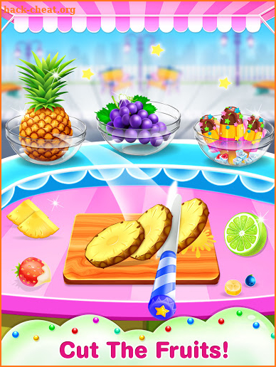 Rainbow Ice Slush Maker: Frozen Food Games screenshot