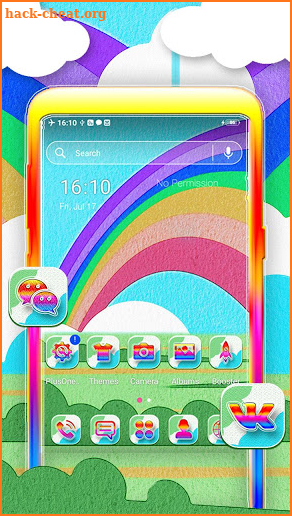 Rainbow Landscape Theme screenshot