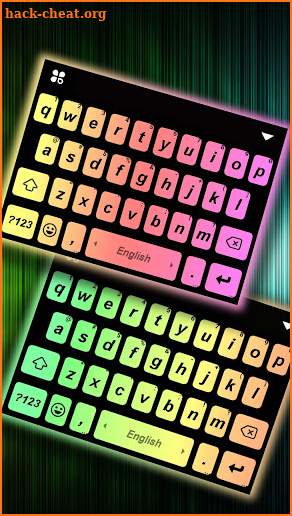 Rainbow Live Keyboard Background screenshot