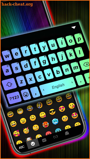 Rainbow Live Keyboard Background screenshot