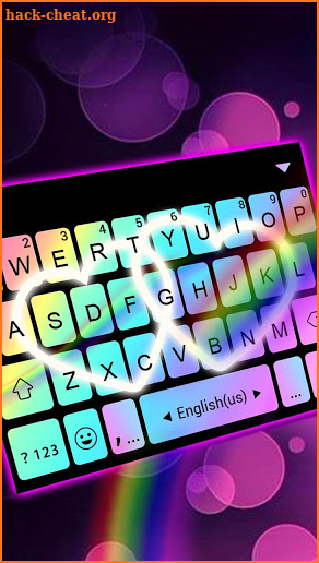 Rainbow Love Fonts Keyboard screenshot