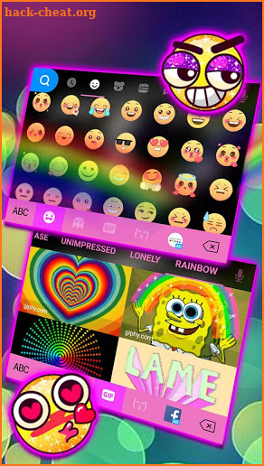 Rainbow Love Fonts Keyboard screenshot