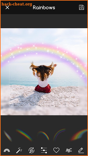 Rainbow Overlay Photo Lab Effect App screenshot