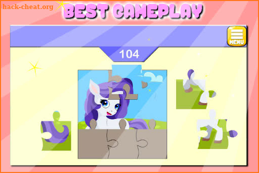 Rainbow Pony Unicorn Puzzles Games For Kids screenshot