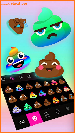 Rainbow Poop Emoji Stickers screenshot