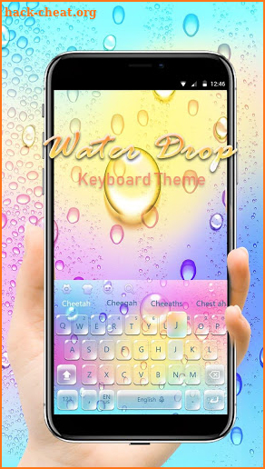 Rainbow Raindrop Fast Typing Keyboard screenshot