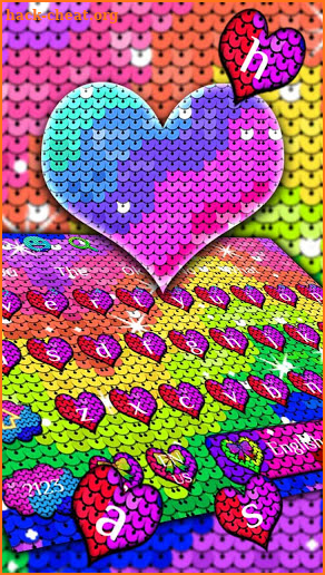 Rainbow Sequin Keyboard screenshot