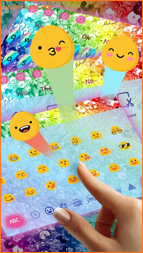 Rainbow Sequins Keyboard screenshot