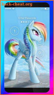 Rainbow Shy Pony Princess Art Lock Screen screenshot