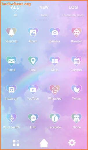 Rainbow Sky Theme +HOME screenshot