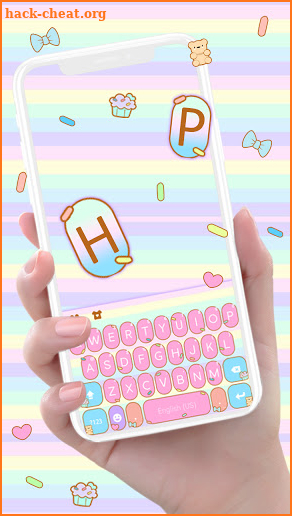 Rainbow Sprinkle Keyboard Background screenshot