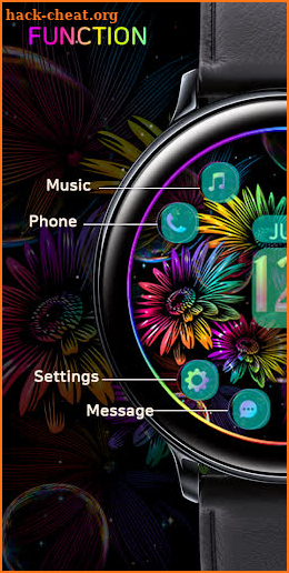 Rainbow Sunflower_Watchface screenshot