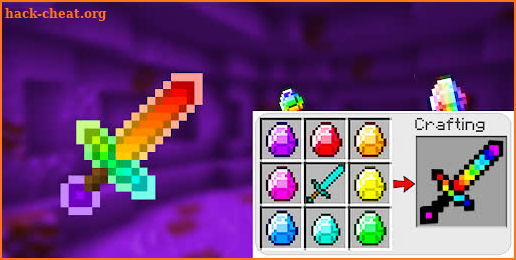 Rainbow Sword Mod for Minecraft screenshot