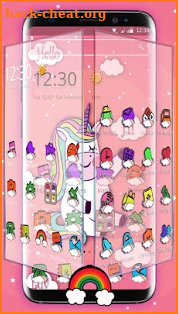 Rainbow Unicorn Anime Launcher screenshot