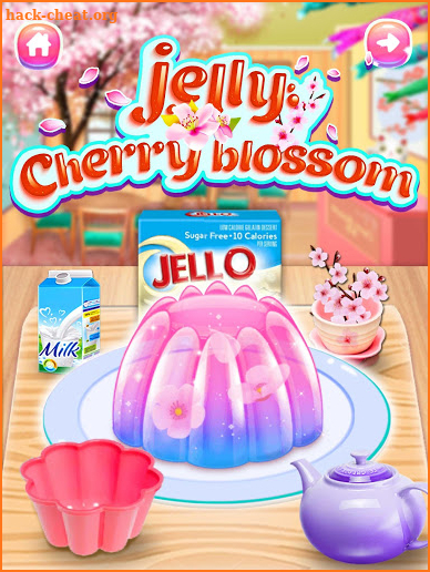 Rainbow Unicorn Cherry Blossom Jello - Girl Games screenshot
