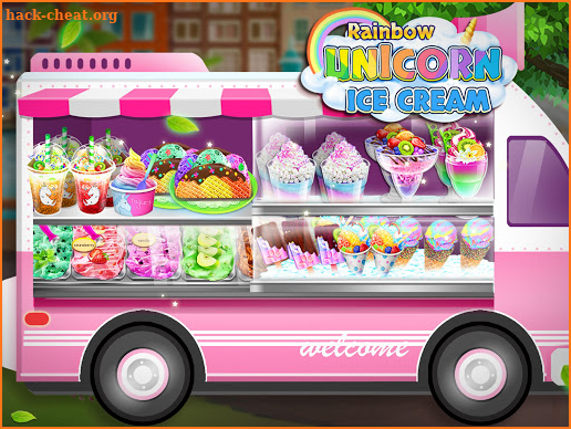 Rainbow Unicorn Ice Cream Food Maker Cooking Games screenshot