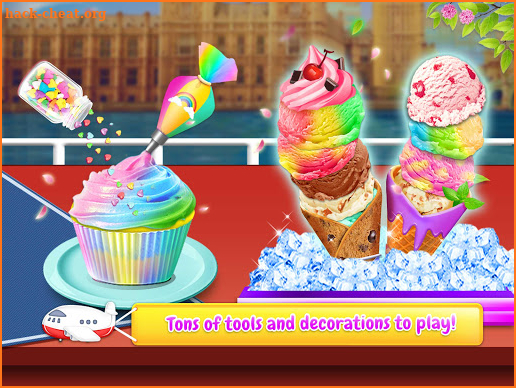 Rainbow Unicorn Ice Cream Food Maker Cooking Games screenshot