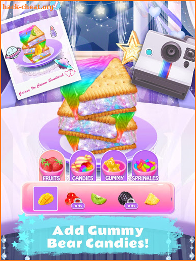 Rainbow Unicorn Ice Cream Sandwich - Cooking Games screenshot