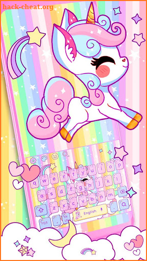 Rainbow Unicorn Keyboard screenshot