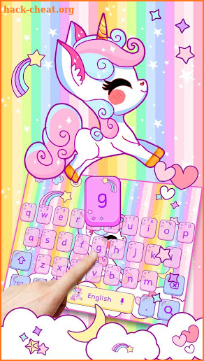 Rainbow Unicorn Keyboard screenshot