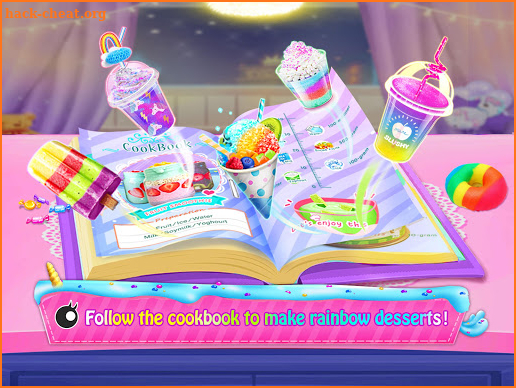 Rainbow Unicorn Secret Cook Book: Food Maker Games screenshot