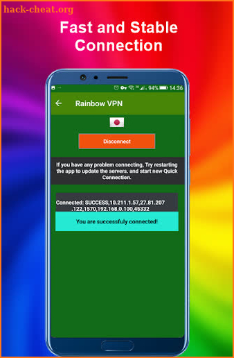 Rainbow Vpn - Free Unblocker Proxy screenshot