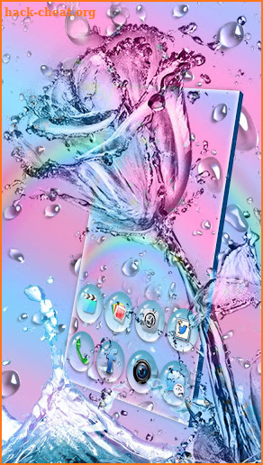 Rainbow Waterdrop Themes Live Wallpapers screenshot