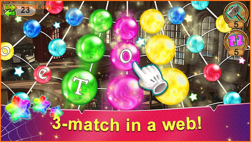 Rainbow Web - unusual three in a row game screenshot